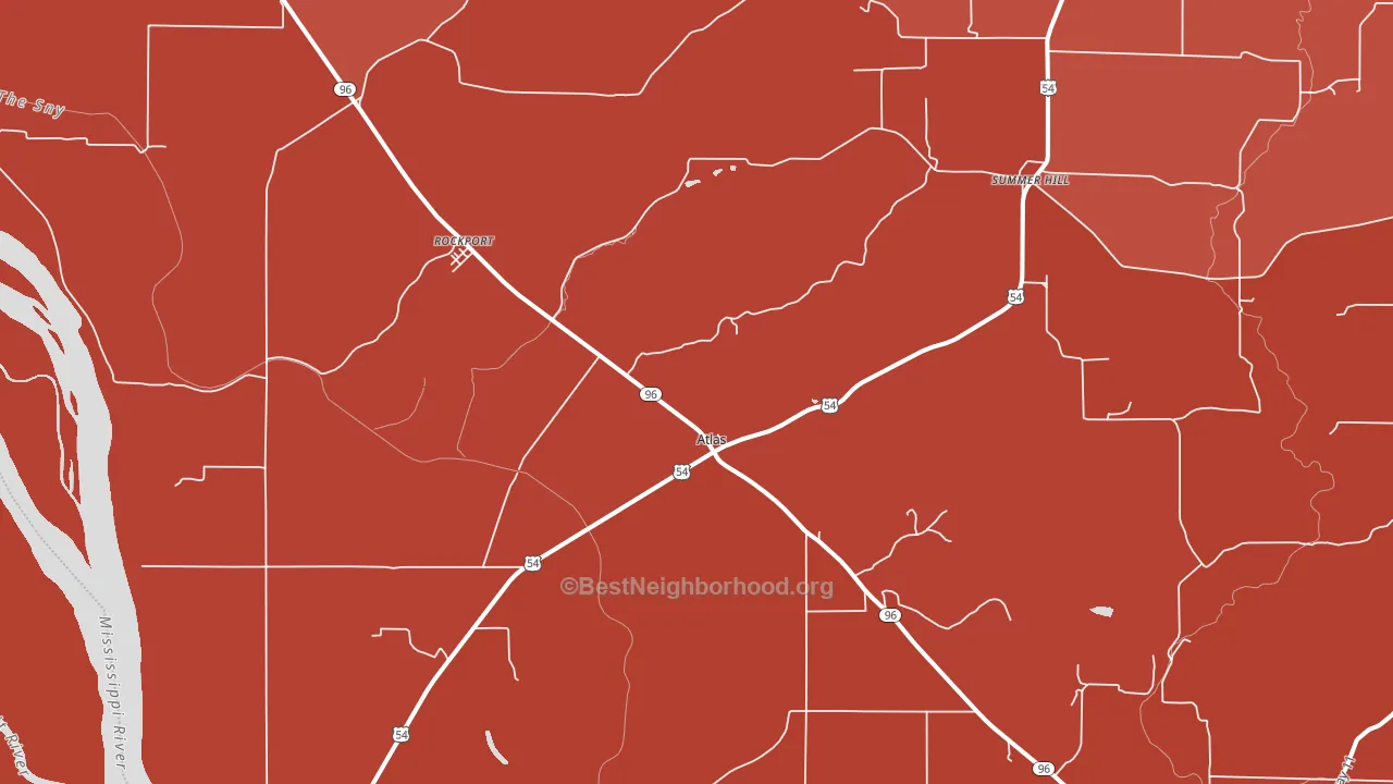 Rockport, IL block-group political-lean map