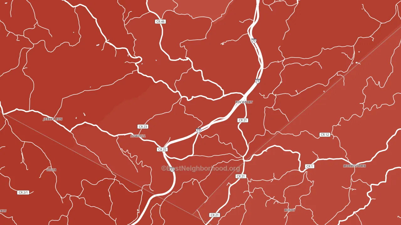 Rockport, WV block-group political-lean map