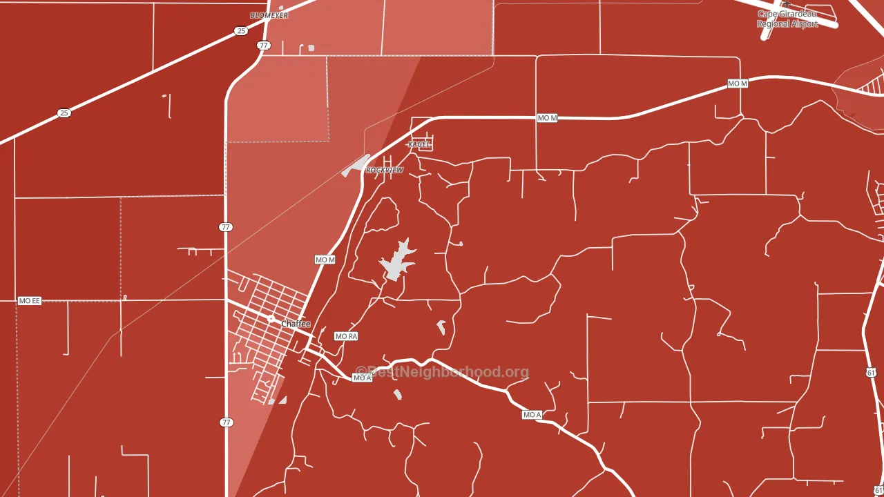Rockview, MO block-group political-lean map