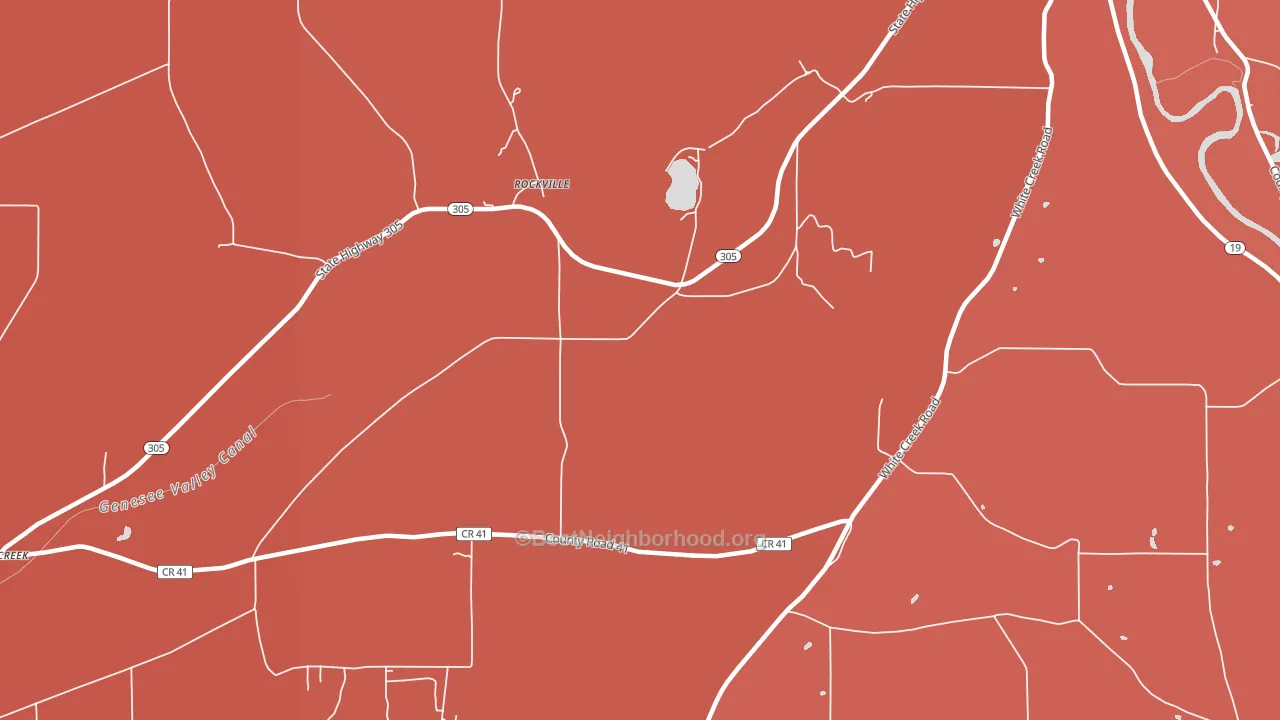 Rockville, NY block-group political-lean map
