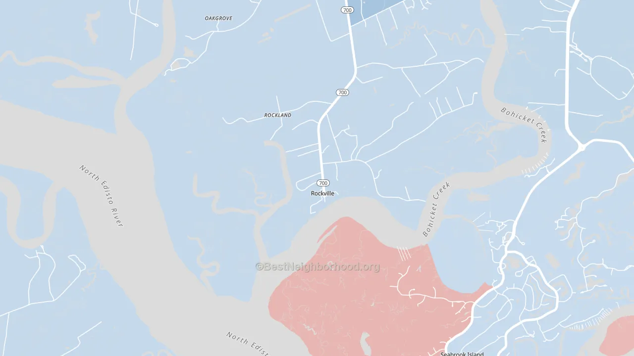 Rockville, SC block-group political-lean map