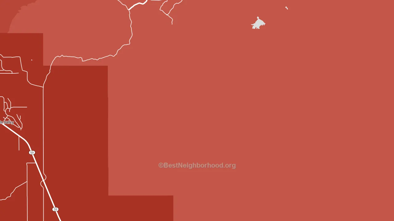 Rockville, UT block-group political-lean map
