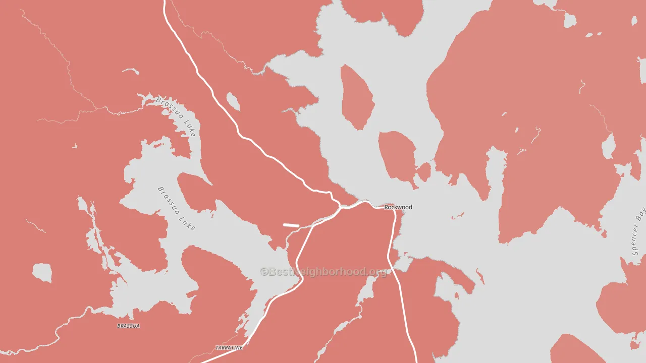 Rockwood, ME block-group political-lean map