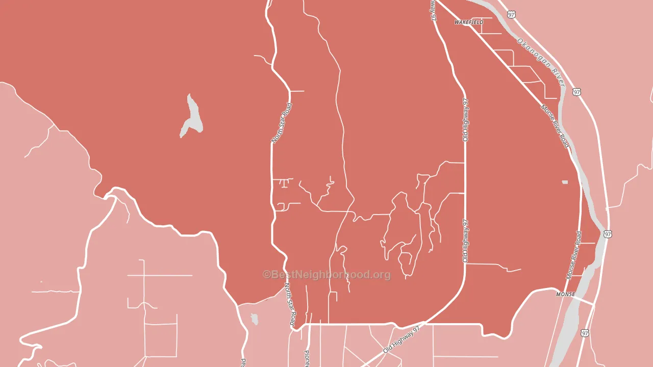 Rocky Butte, WA block-group political-lean map
