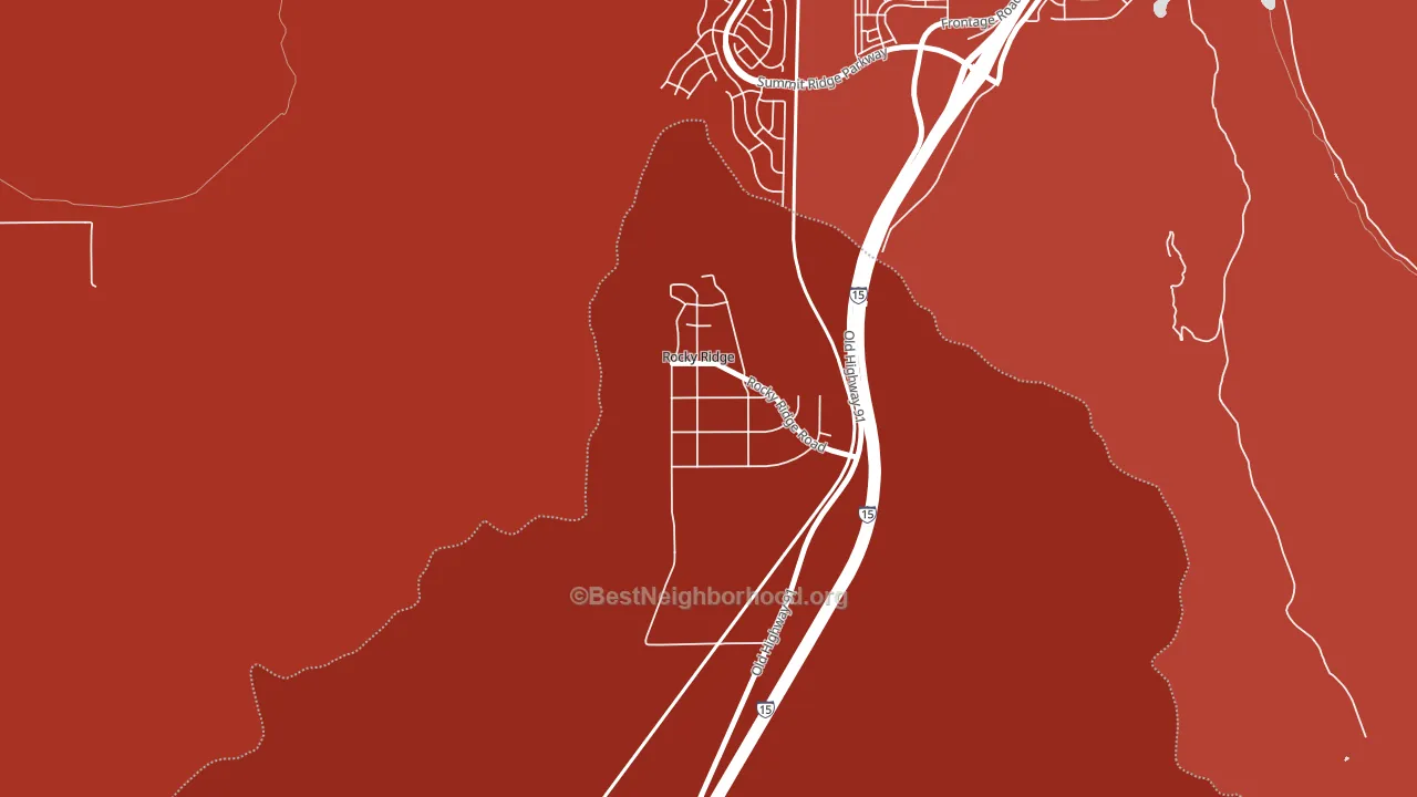 Rocky Ridge, UT block-group political-lean map