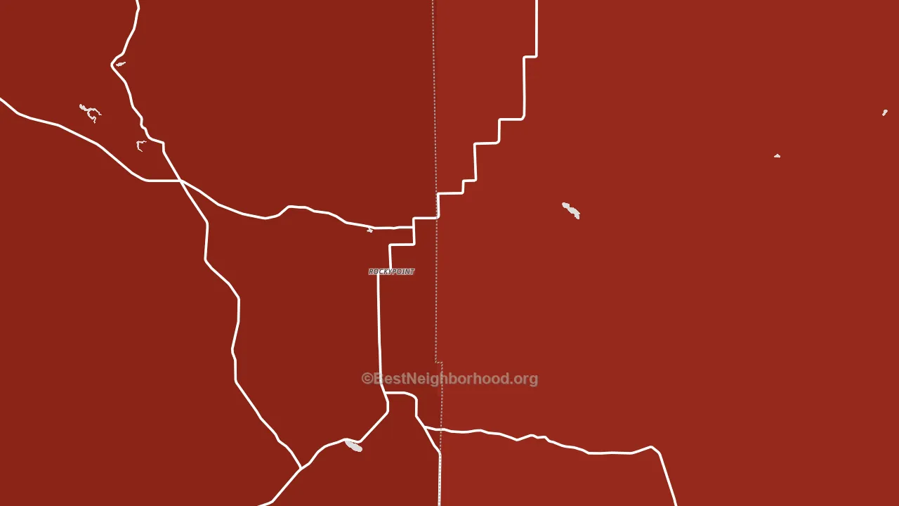 Rockypoint, WY block-group political-lean map