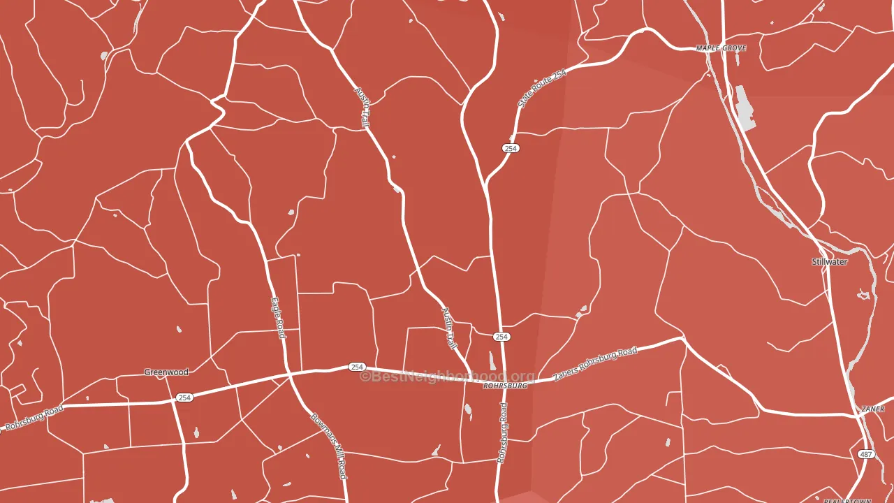 Rohrsburg, PA block-group political-lean map