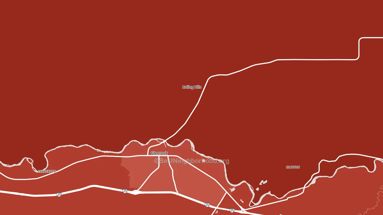 Rolling Hills, WY block-group political-lean map