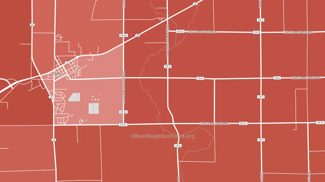 Ronneby, MN block-group political-lean map