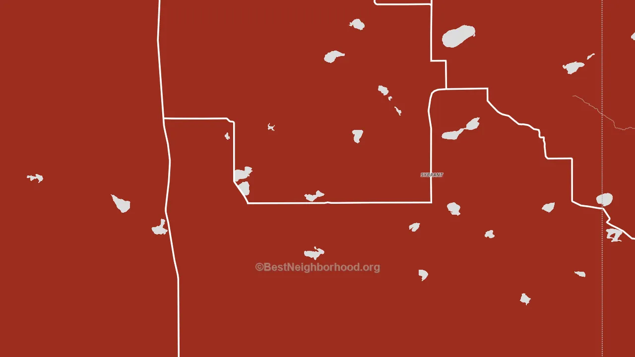 Rose, NE block-group political-lean map