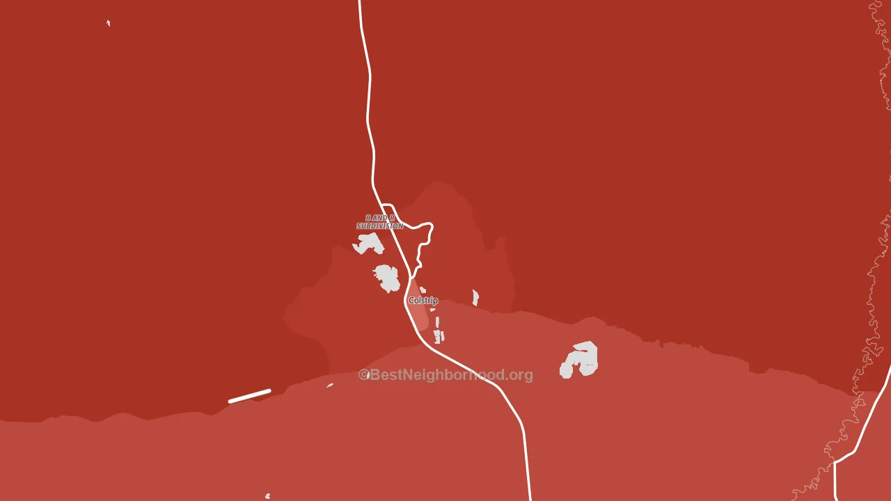 Rosebud County, MT block-group political-lean map