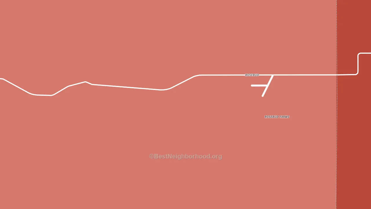 Rosebud, NM block-group political-lean map