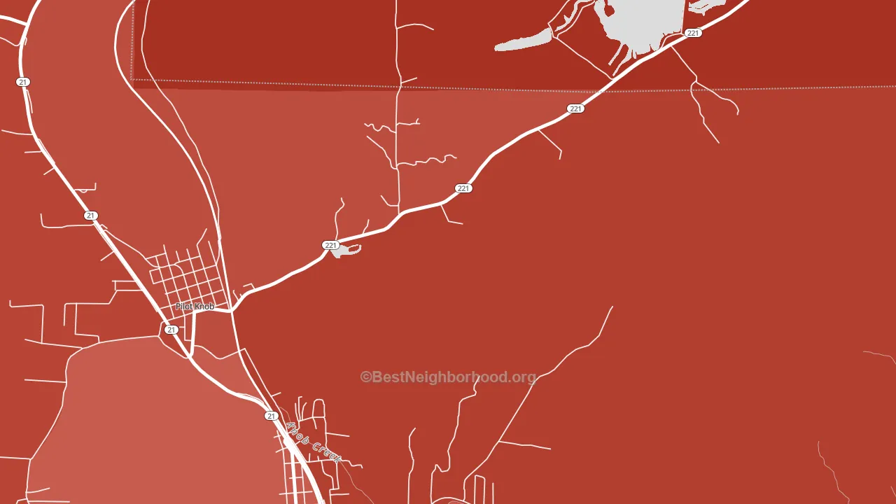 Roselle, MO block-group political-lean map