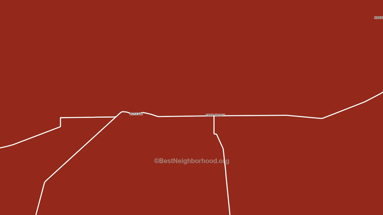 Rosette, UT block-group political-lean map