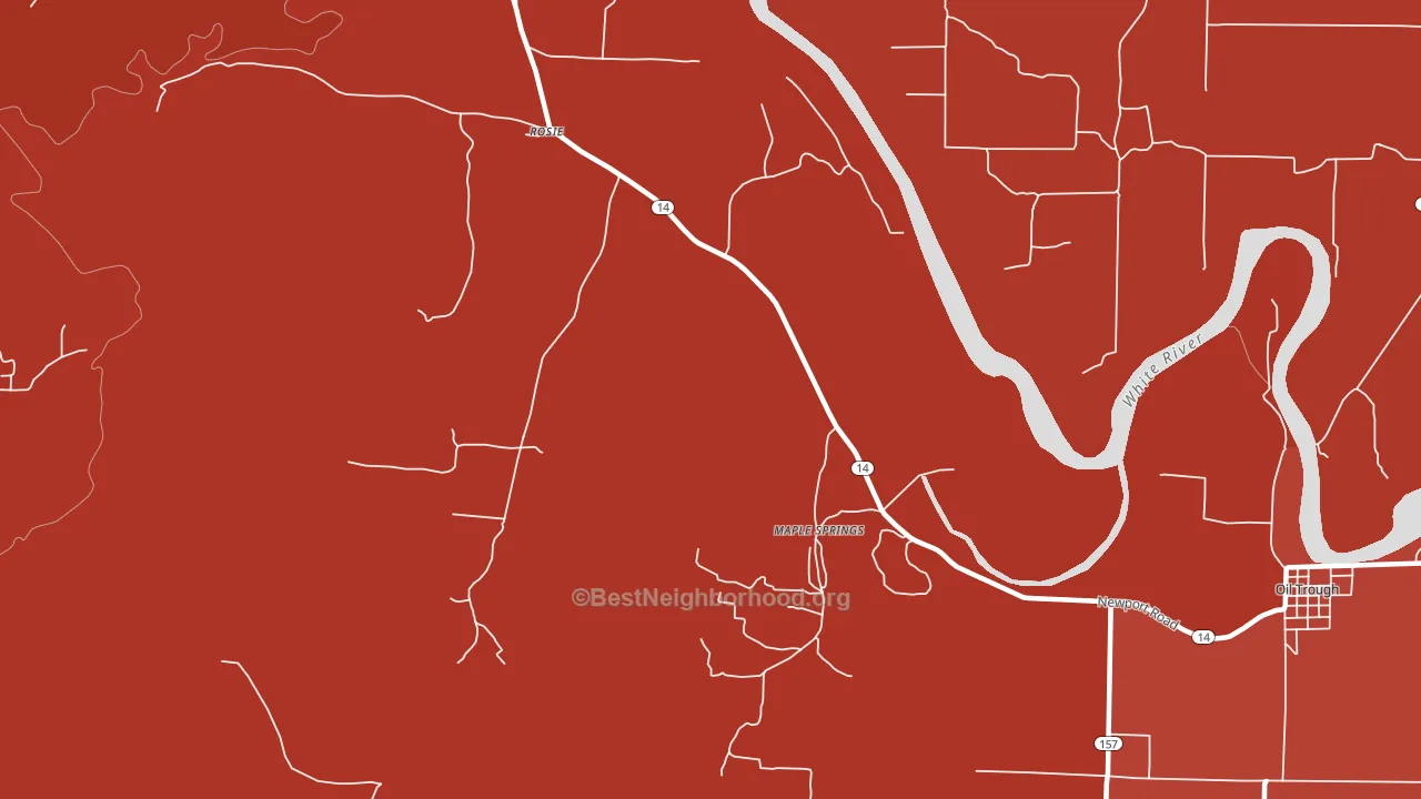 Rosie, AR block-group political-lean map
