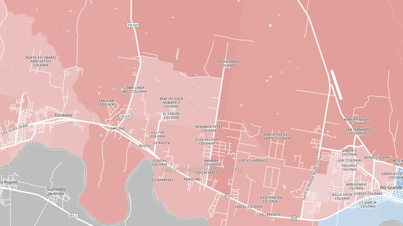 Rosita, TX block-group political-lean map