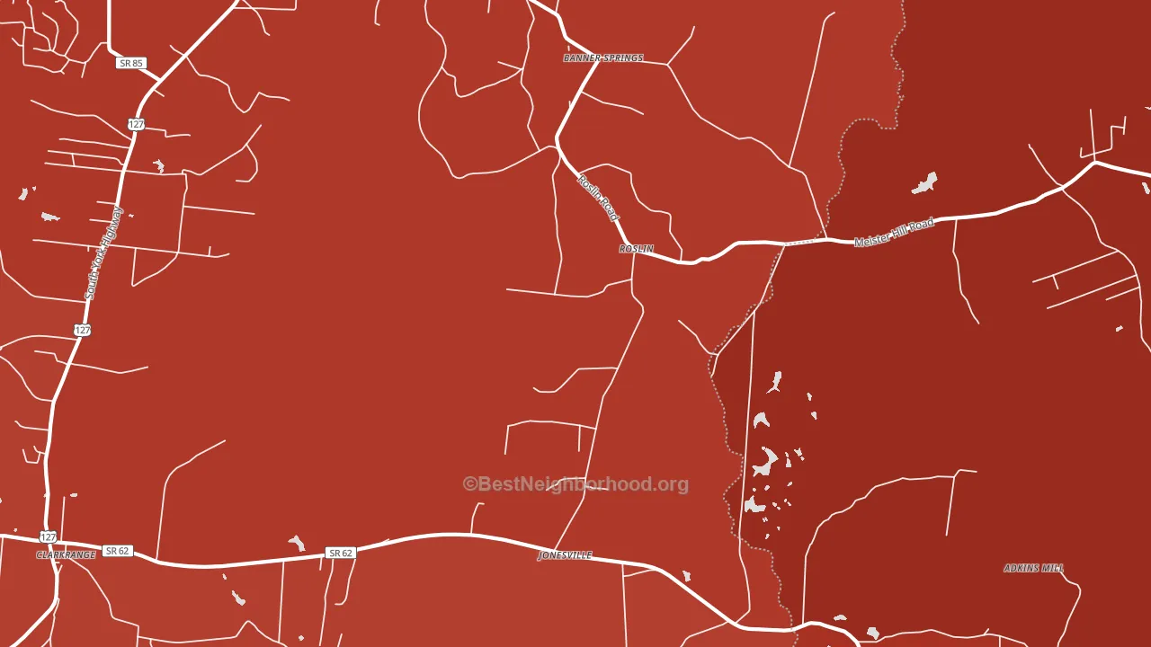 Roslin, TN block-group political-lean map