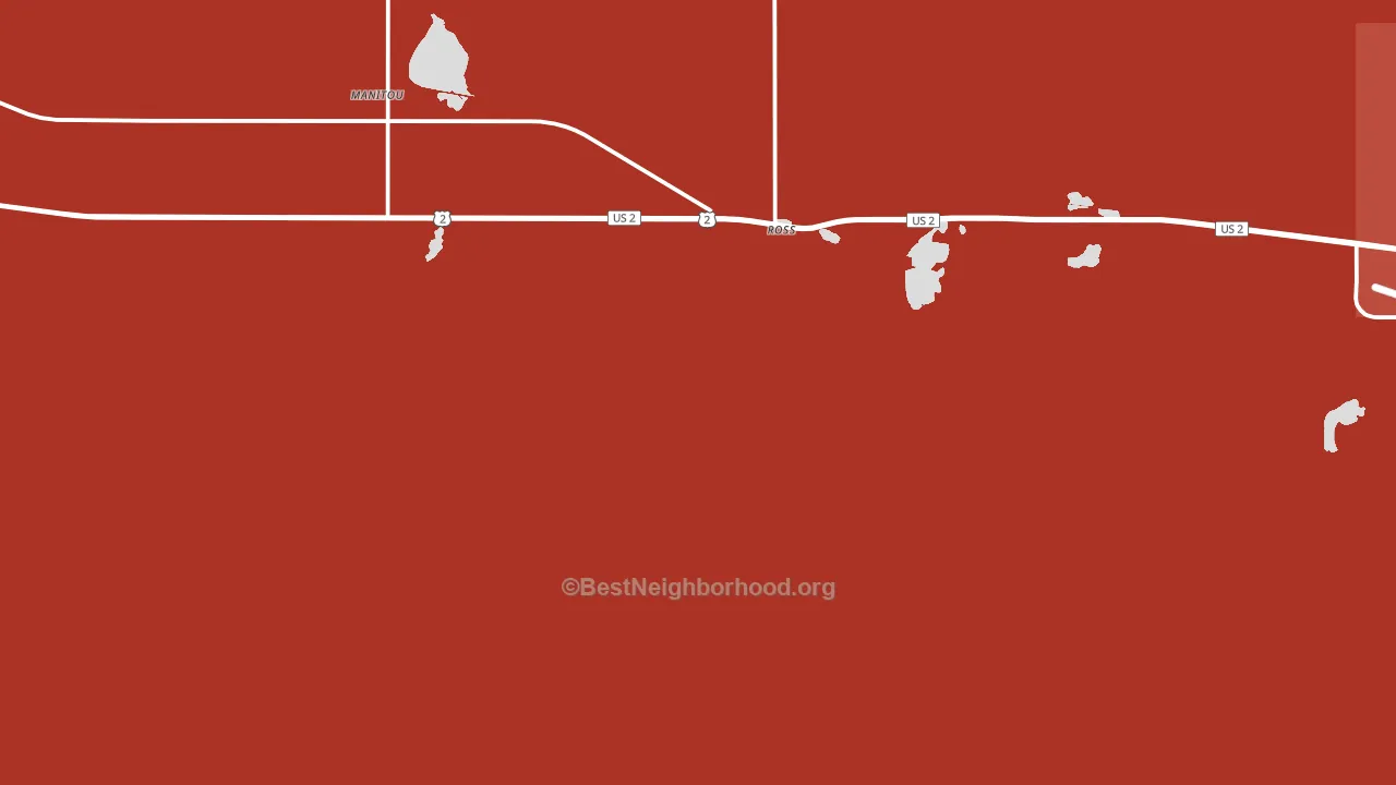 Ross, ND block-group political-lean map