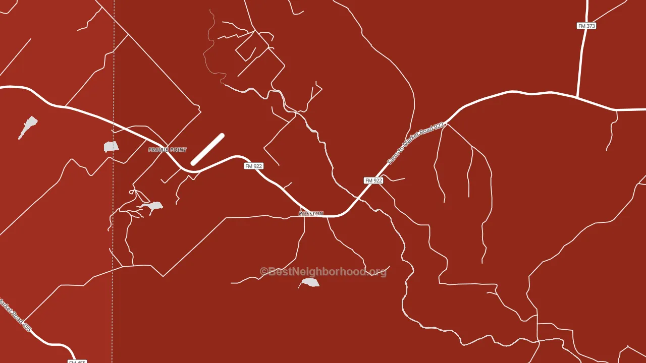 Rosston, TX block-group political-lean map