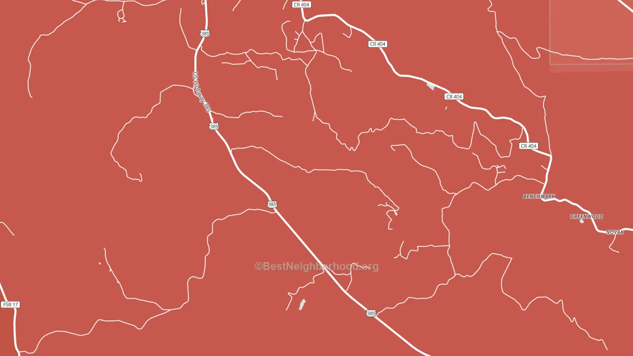 Roubaix, SD block-group political-lean map