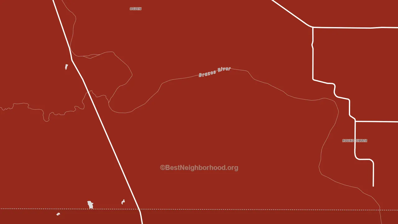 Round Timber, TX block-group political-lean map