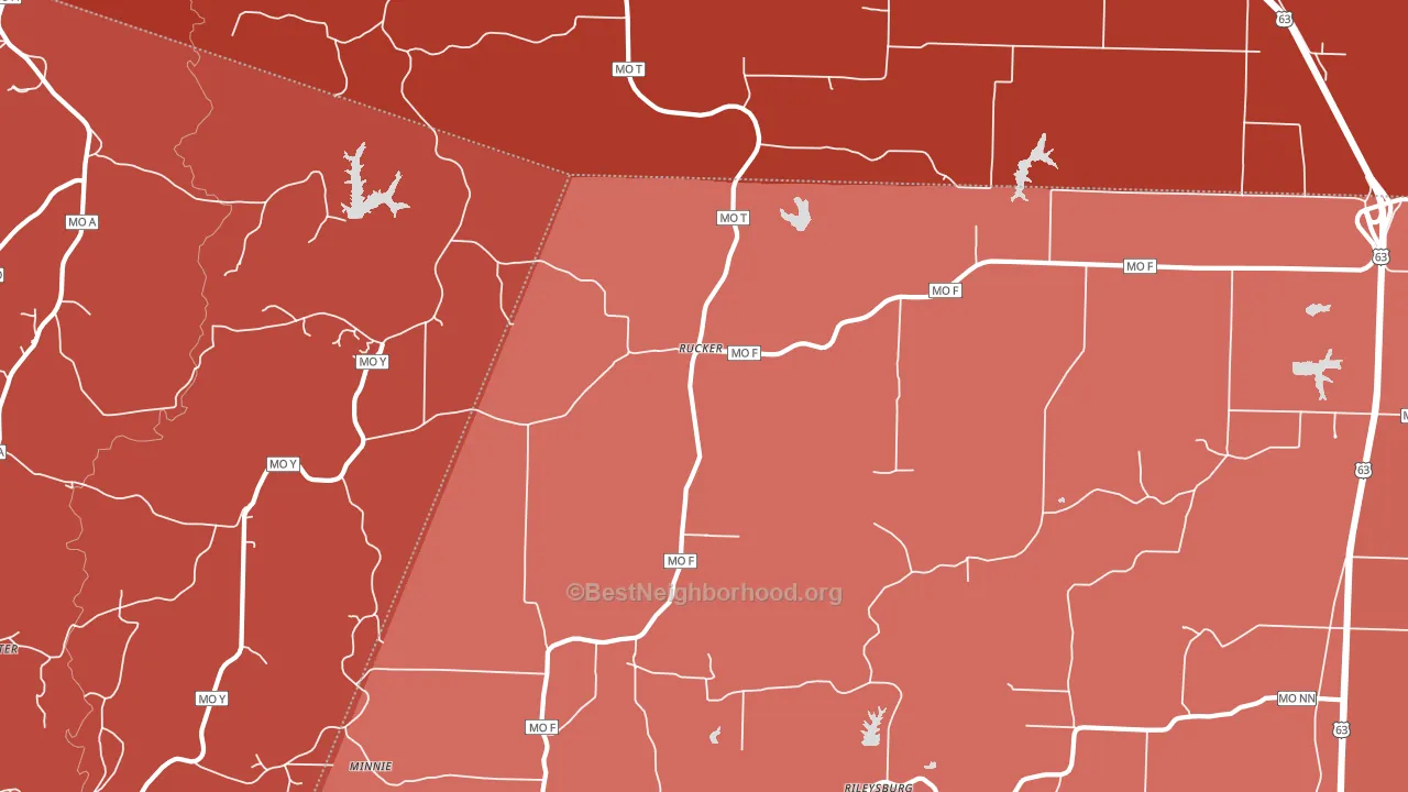 Rucker, MO block-group political-lean map