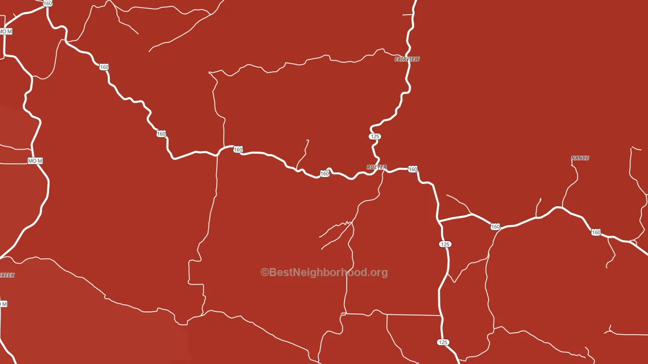 Rueter, MO block-group political-lean map