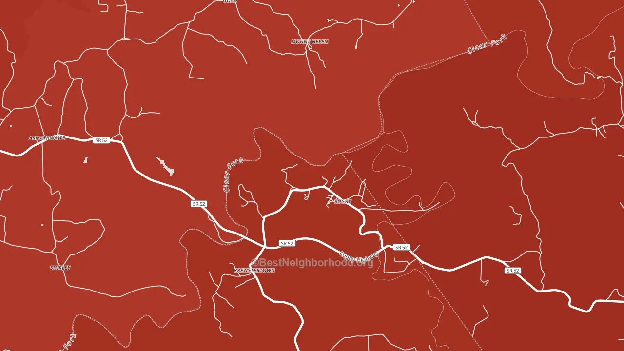 Rugby, TN block-group political-lean map