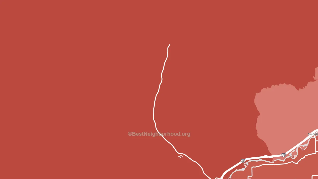 Rulison, CO block-group political-lean map