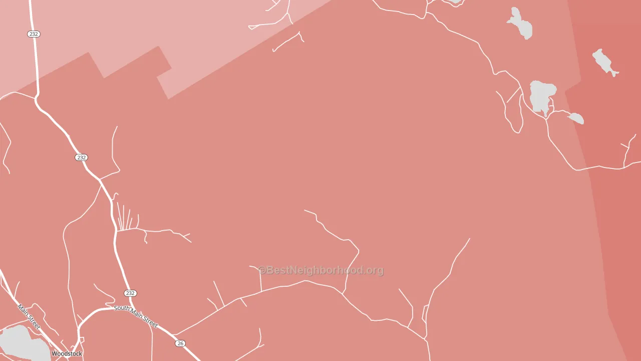 Rumford Corner, ME block-group political-lean map