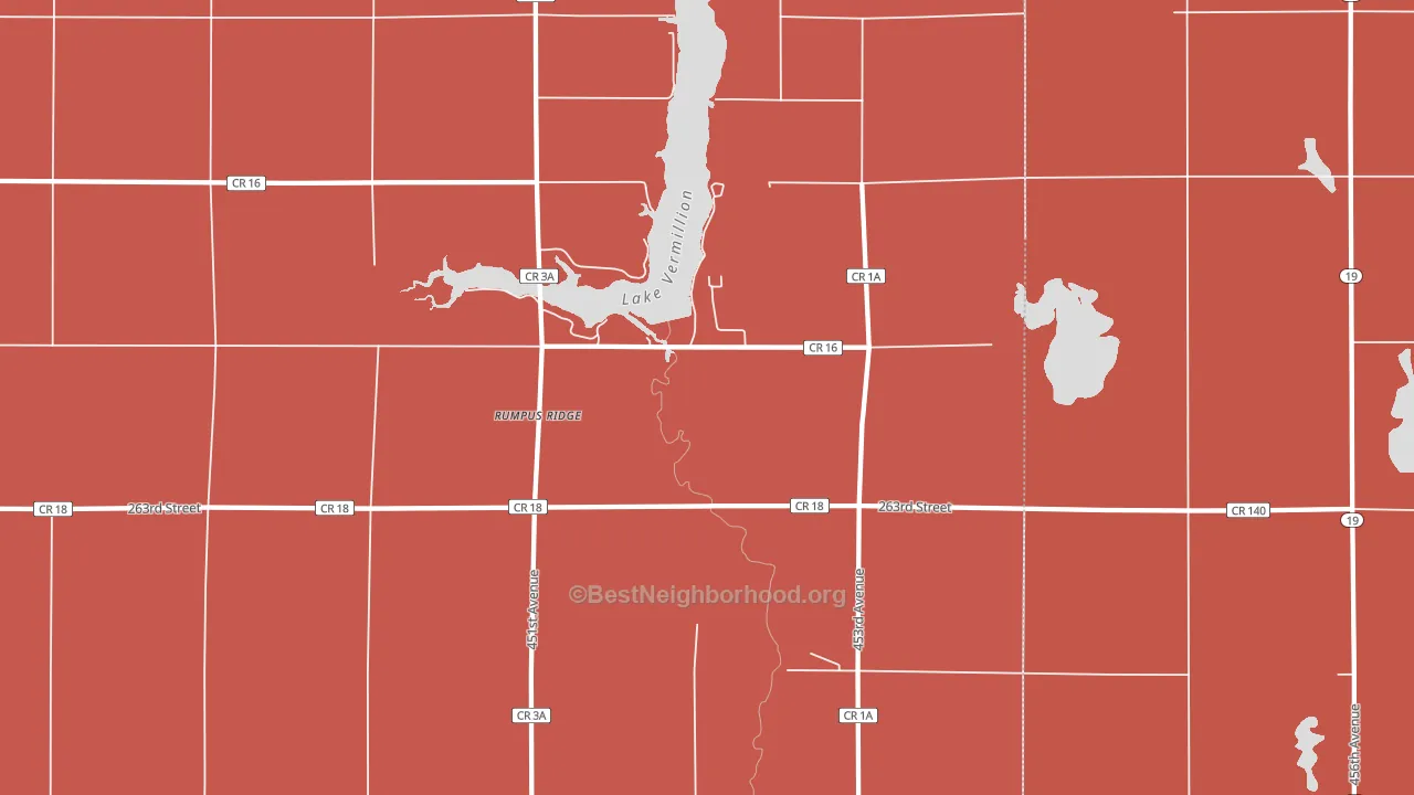 Rumpus Ridge, SD block-group political-lean map