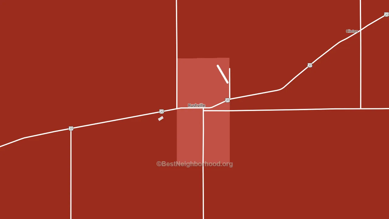 Rushville, NE block-group political-lean map