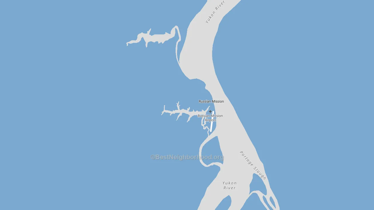 Russian Mission, AK block-group political-lean map