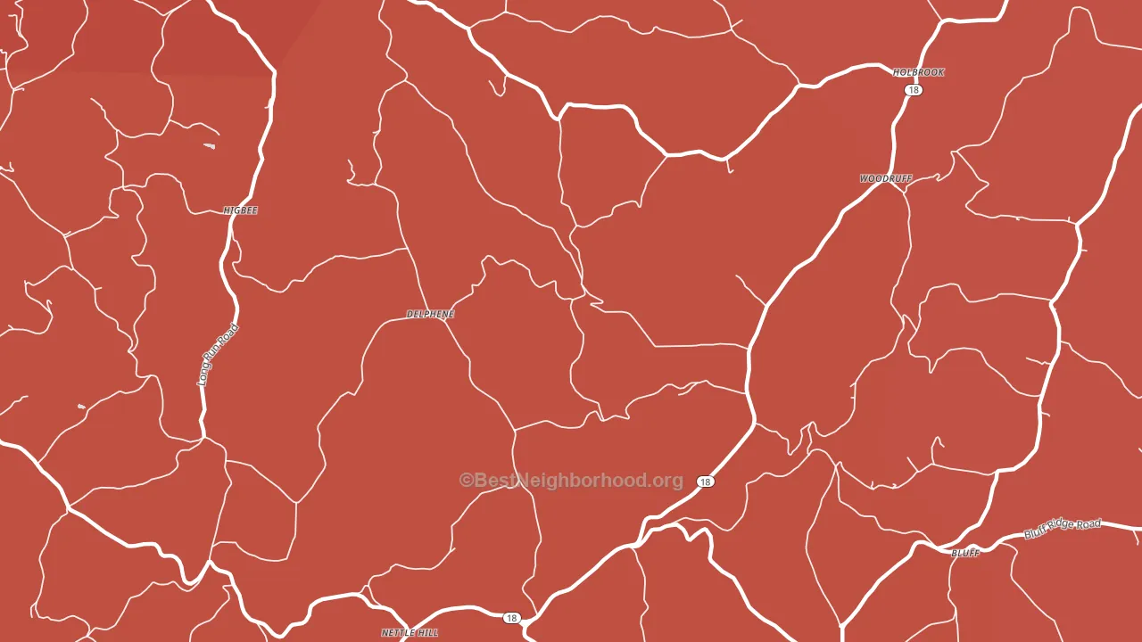 Rutan, PA block-group political-lean map