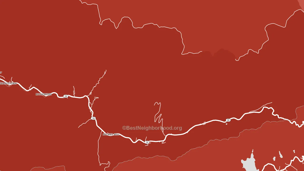 Rutherford, KY block-group political-lean map