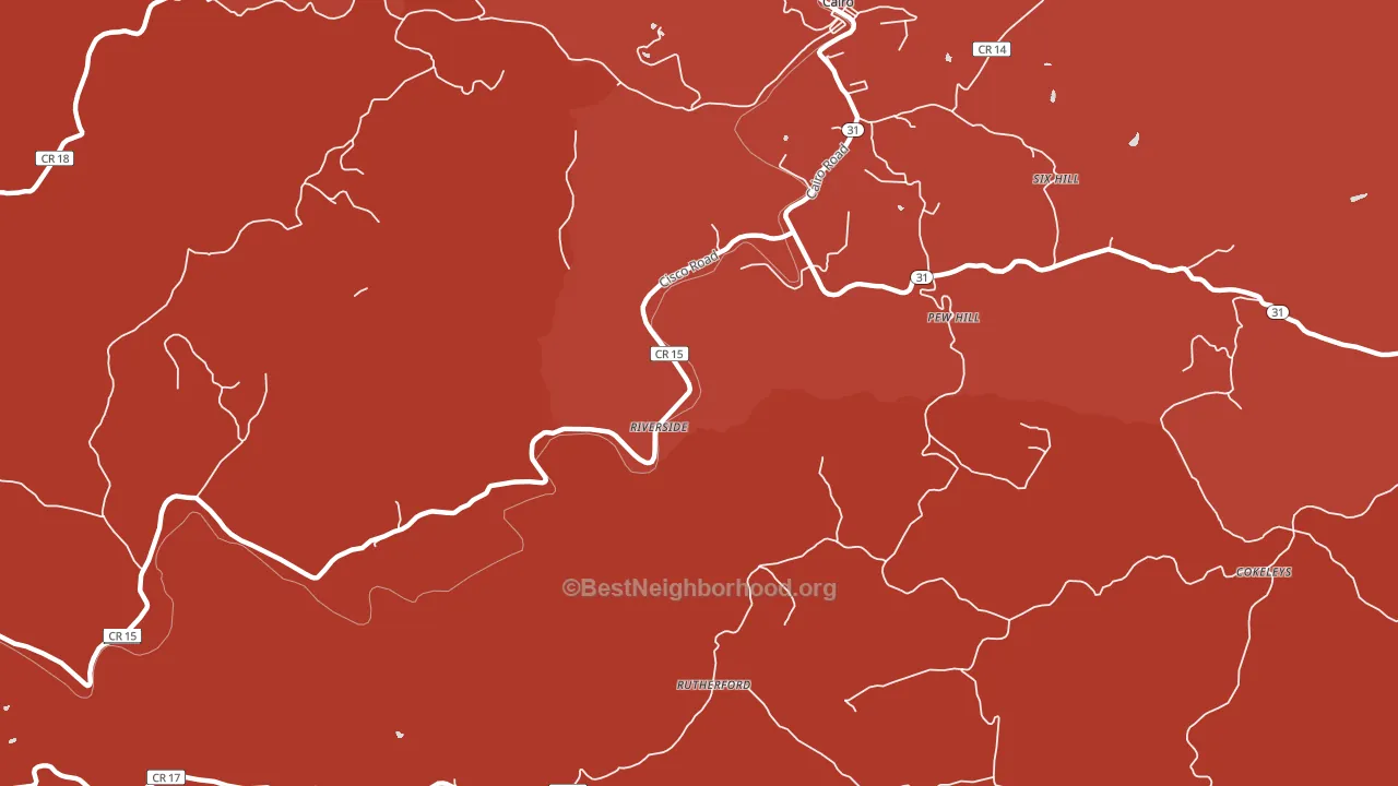 Rutherford, WV block-group political-lean map