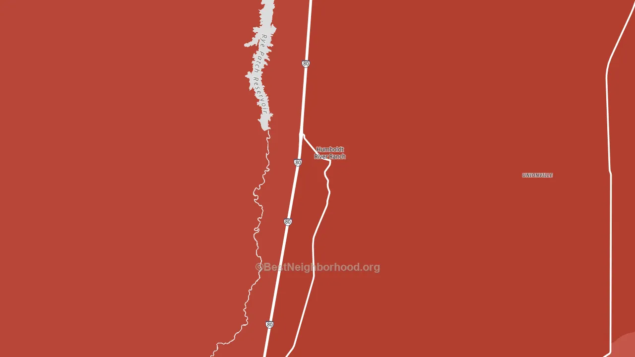 Rye Patch, NV block-group political-lean map