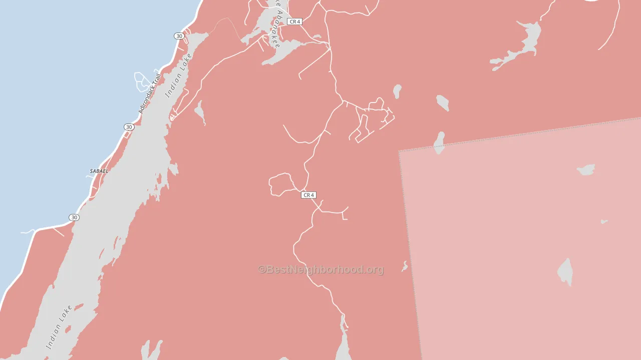 Sabael, NY block-group political-lean map