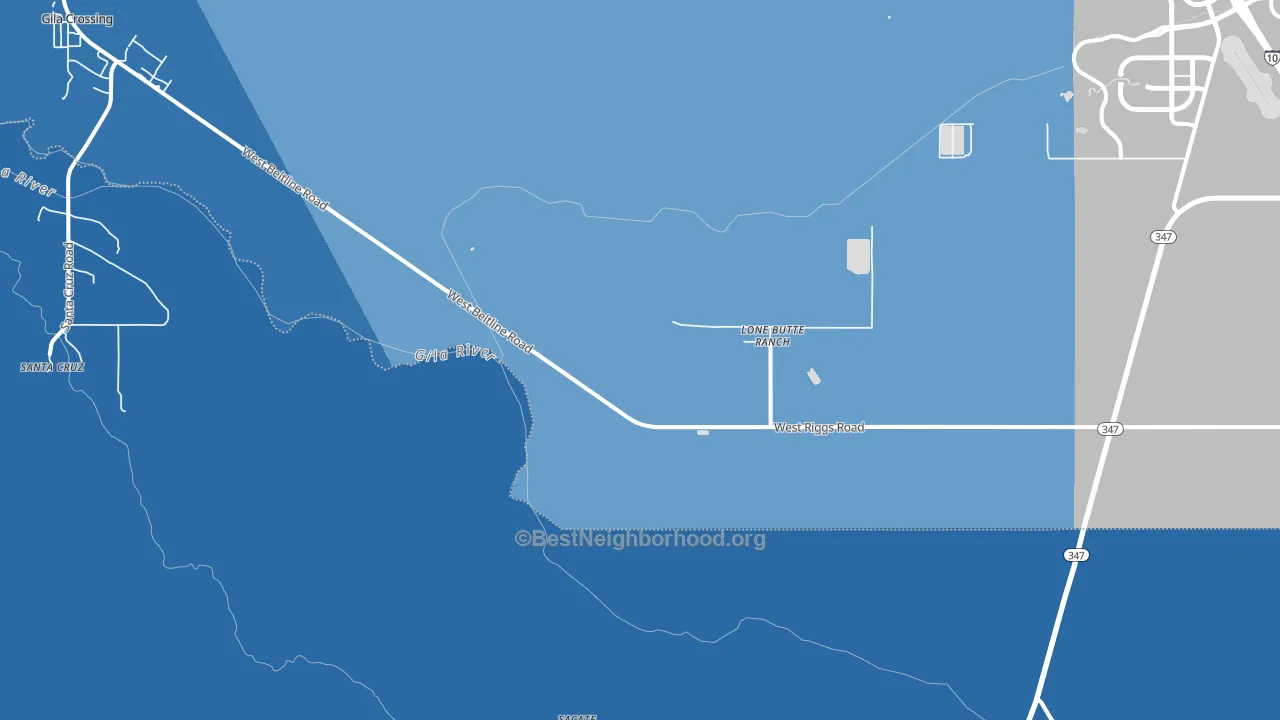 Sacate, AZ block-group political-lean map