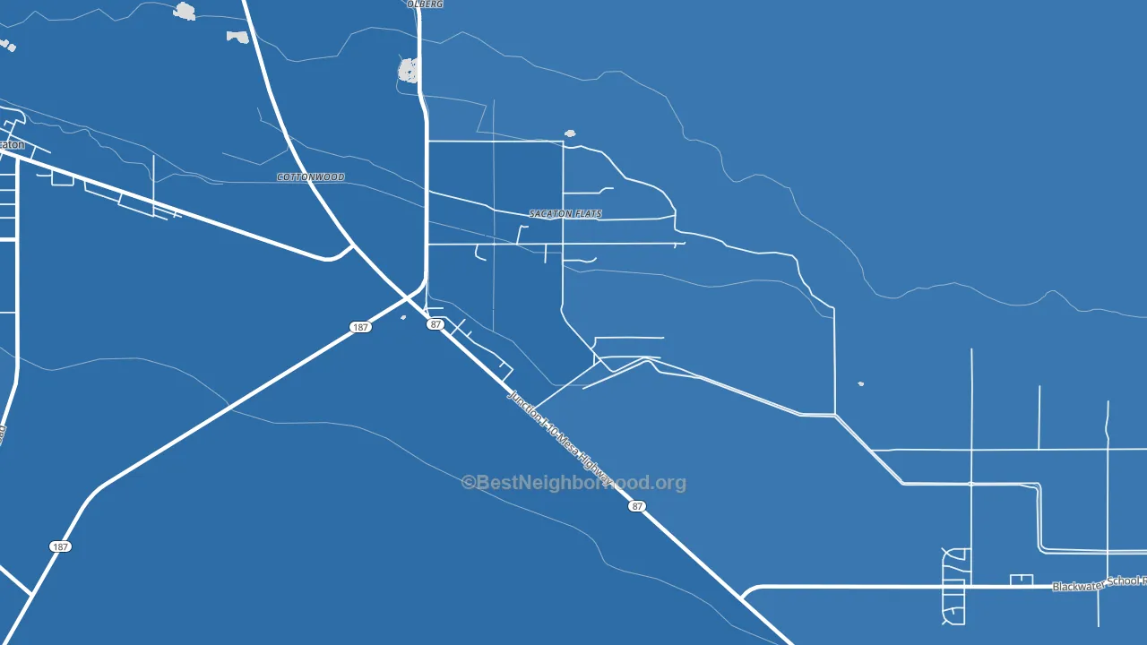 Sacaton Flats, AZ block-group political-lean map