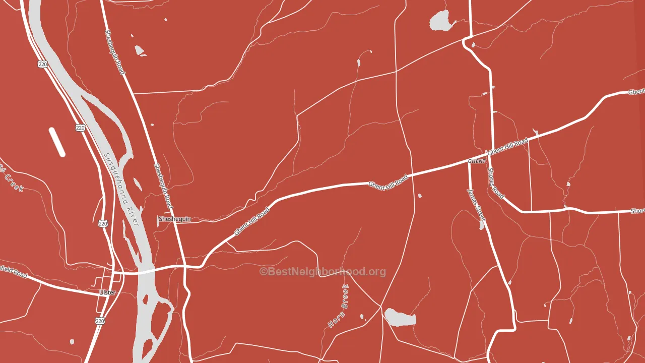 Saco, PA block-group political-lean map
