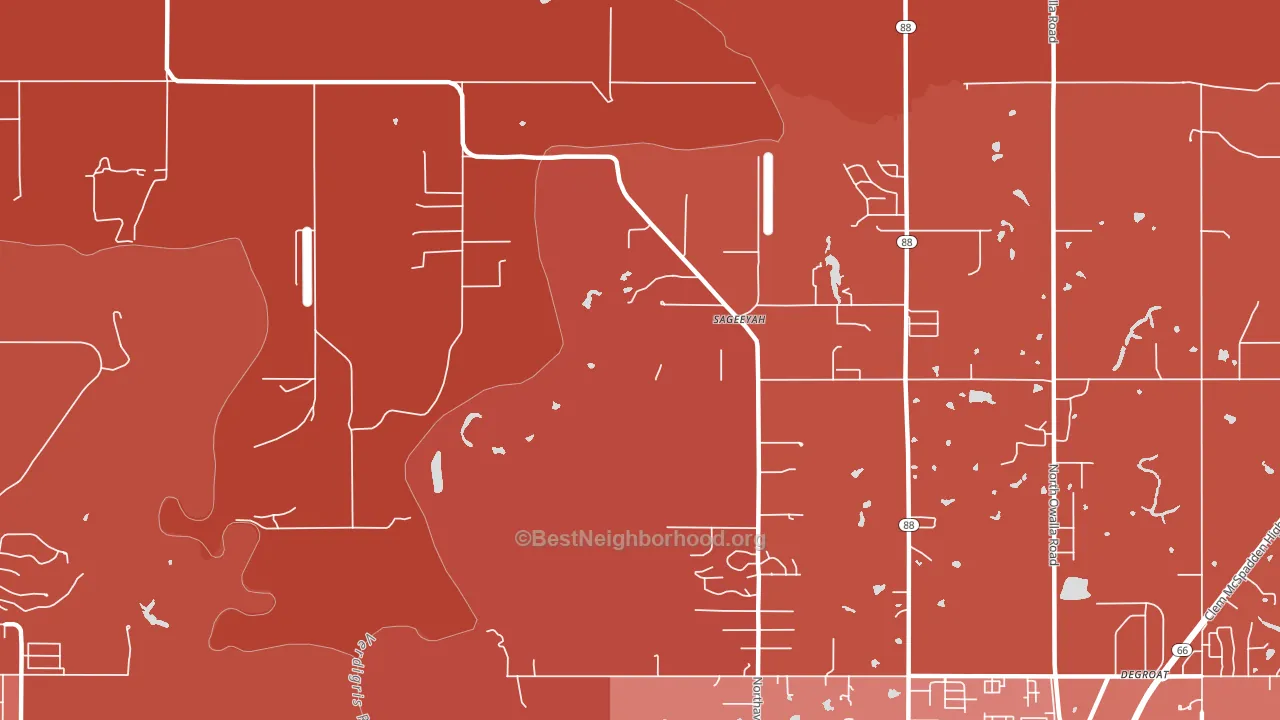 Sageeyah, OK block-group political-lean map