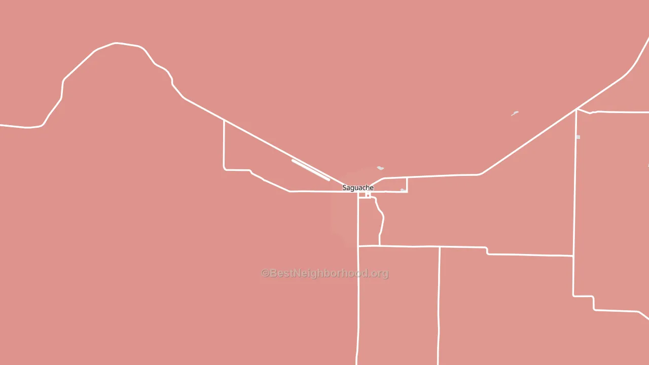 Saguache, CO block-group political-lean map