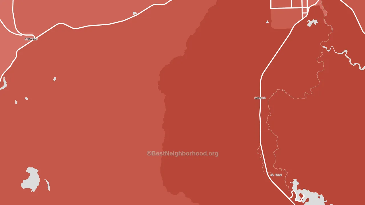 Salado, AZ block-group political-lean map