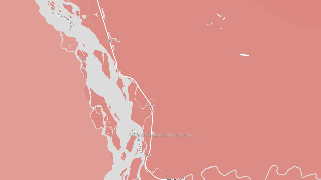 Salcha, AK block-group political-lean map