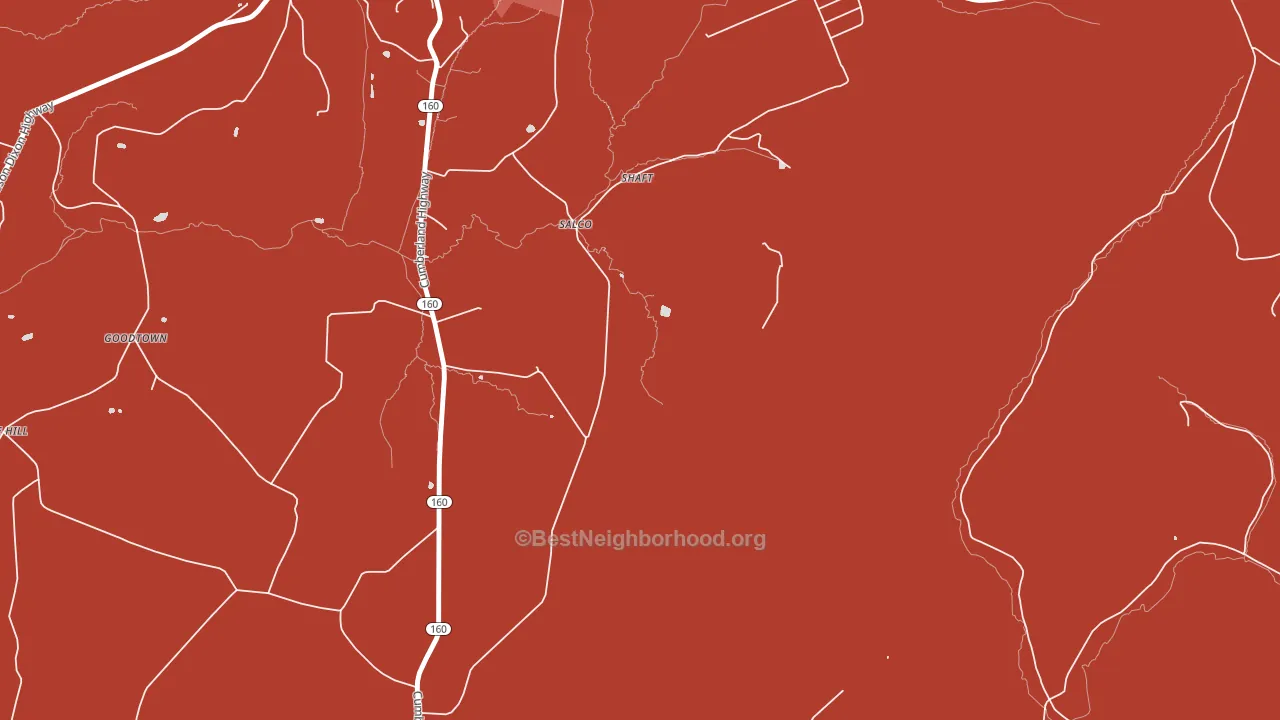 Salco, PA block-group political-lean map