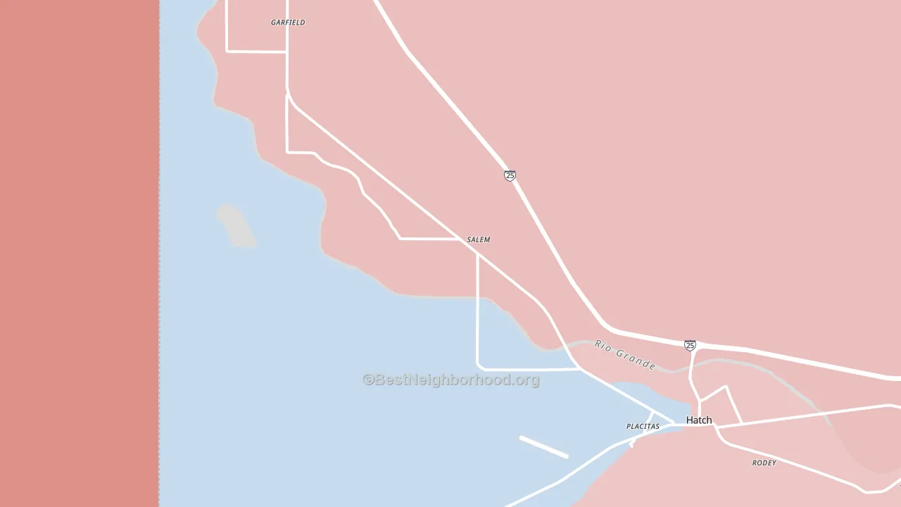 Salem, NM block-group political-lean map