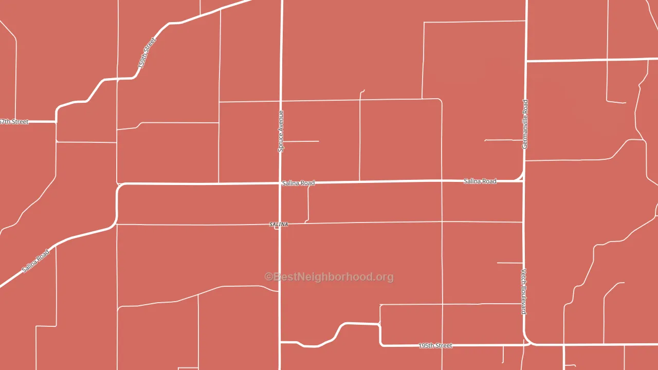 Salina, IA block-group political-lean map