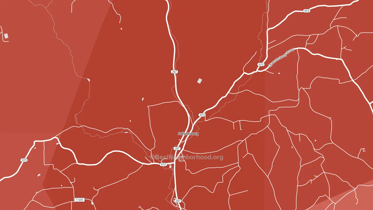Salladasburg, PA block-group political-lean map