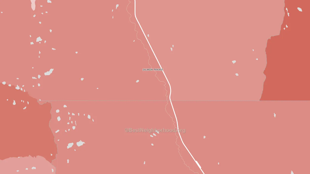 Salmon Prairie, MT block-group political-lean map